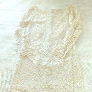White lace dress